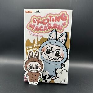 Labubu Exciting Macaron Vinyl Face Plushie - Toffee